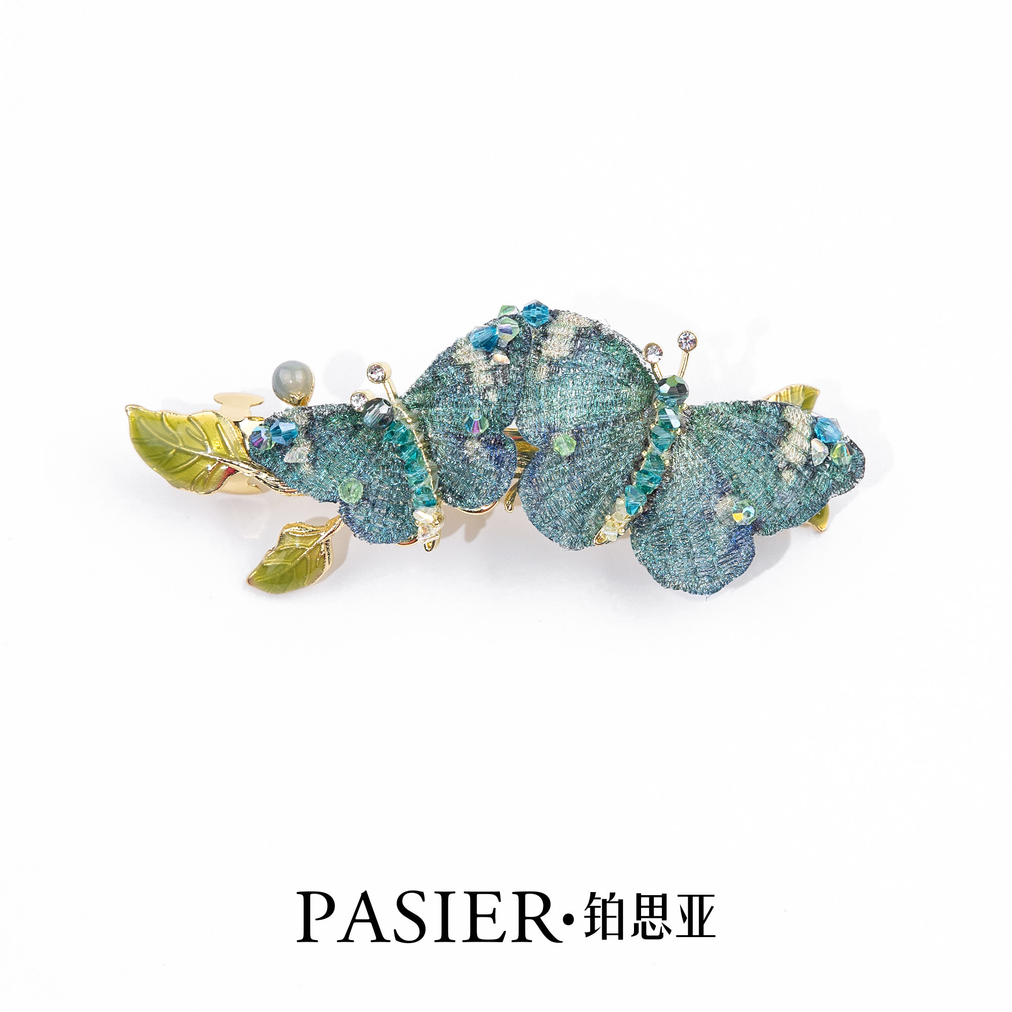 铂思亚新中式蝴蝶发夹
