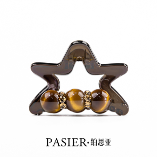 铂思亚五角星发夹女时尚百搭后脑勺半扎发抓夹独特设计发卡头饰
