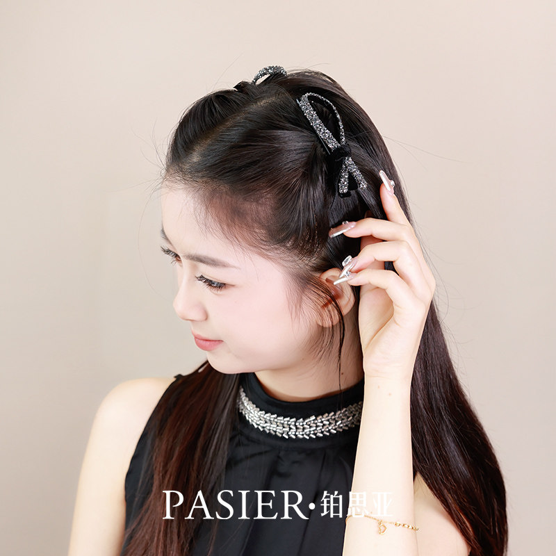 铂思亚华烁发夹女刘海一字夹简约百搭发卡后脑勺碎发边夹蝴蝶头饰,饰品/流行首饰/时尚饰品新,发饰,淘宝优惠券,粉丝福利购,淘宝优惠卷