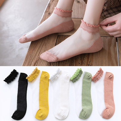 浙江诸暨袜子女土棉潮不臭脚夏薄款水晶棉底玻璃丝袜辽宁辽阳义乌