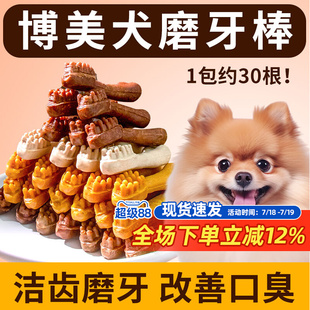 零食耐咬骨头 博美犬磨牙棒小型犬幼犬专用咬胶咬三个月小狗狗吃