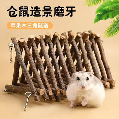 仓鼠磨牙棒啃咬苹果树枝磨牙棒咬木仓鼠龙猫磨牙零食树枝磨牙用品