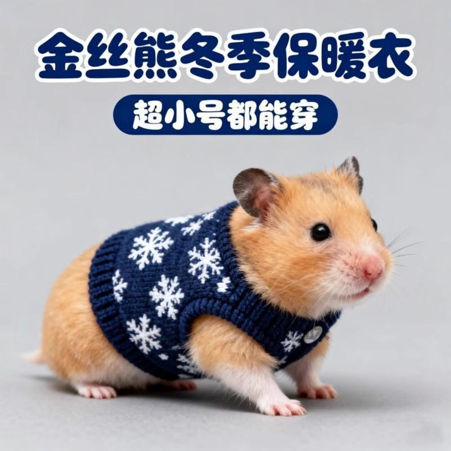 超小号金丝熊保暖衣服宠物衣服松鼠花枝仓鼠穿的秋冬天保暖小衣服