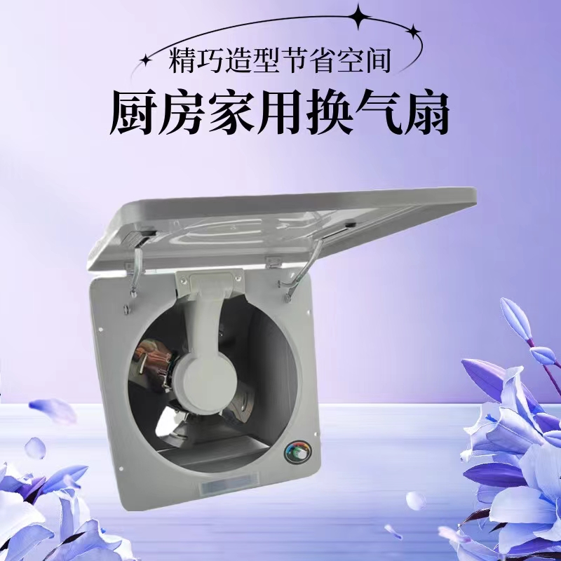慧丹厨房换气扇排风扇抽油烟风扇强力家用易拆洗调速10寸300x300