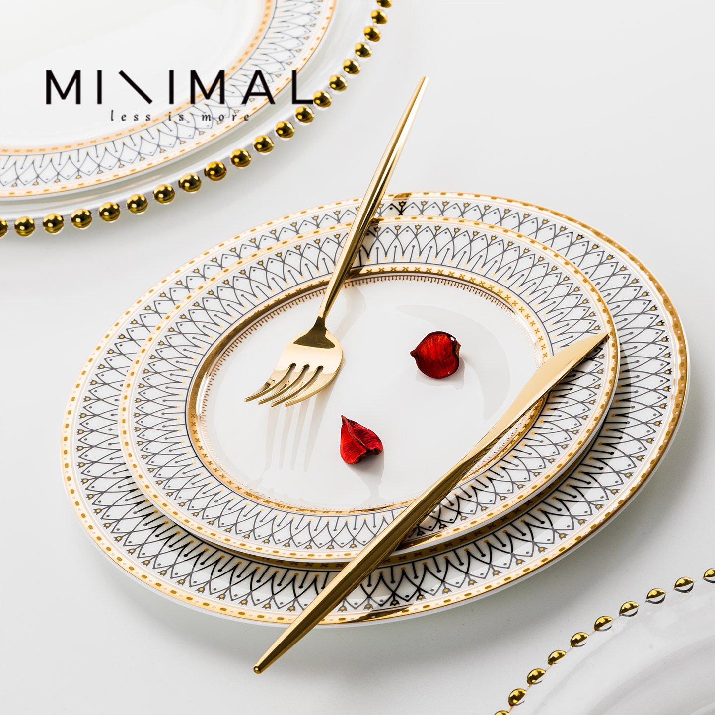 平盘家用骨瓷盘子欧式餐具餐盘陶瓷盘子牛排西餐盘创意盘北欧菜盘