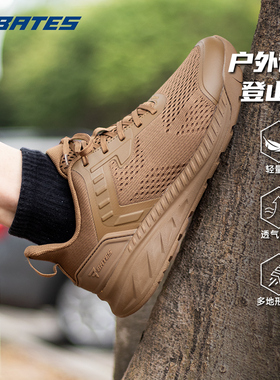 BATES贝特斯夏季登山鞋男户外透气网面E08820骑士轻便跑鞋战术鞋