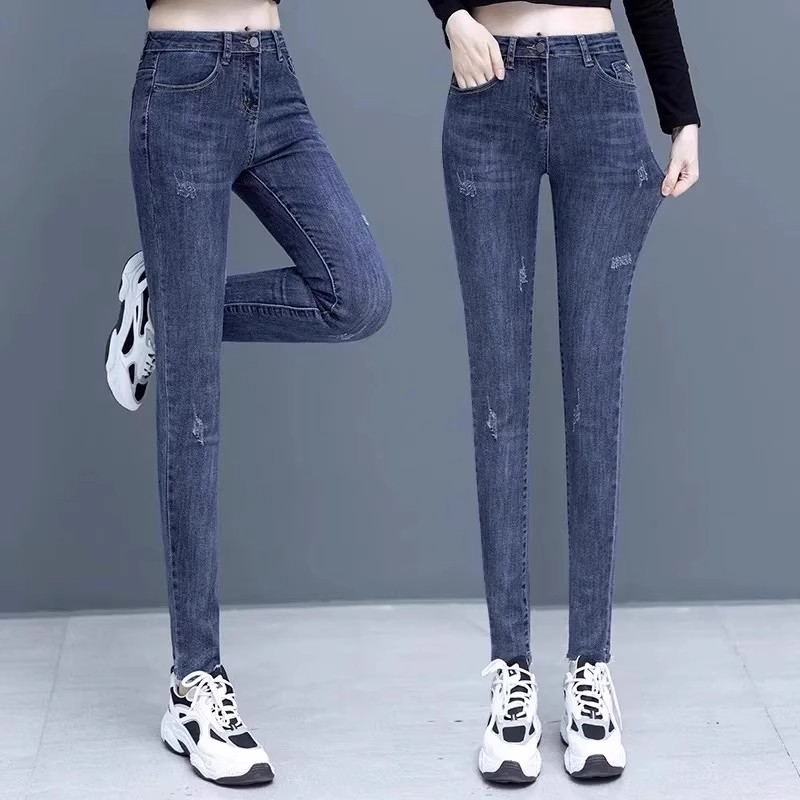 广州新塘牛仔裤女2025年新款春款显瘦女士秋季裤子哈伦裤韩版锥形