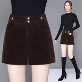 灯芯绒阔腿裤 短裤 春夏冬季 外穿靴裤 2025新款 女装 子休闲爆款 小个子