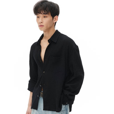 Laid back loom * 09 Boxy Shirt 棉质肌理感衬衫