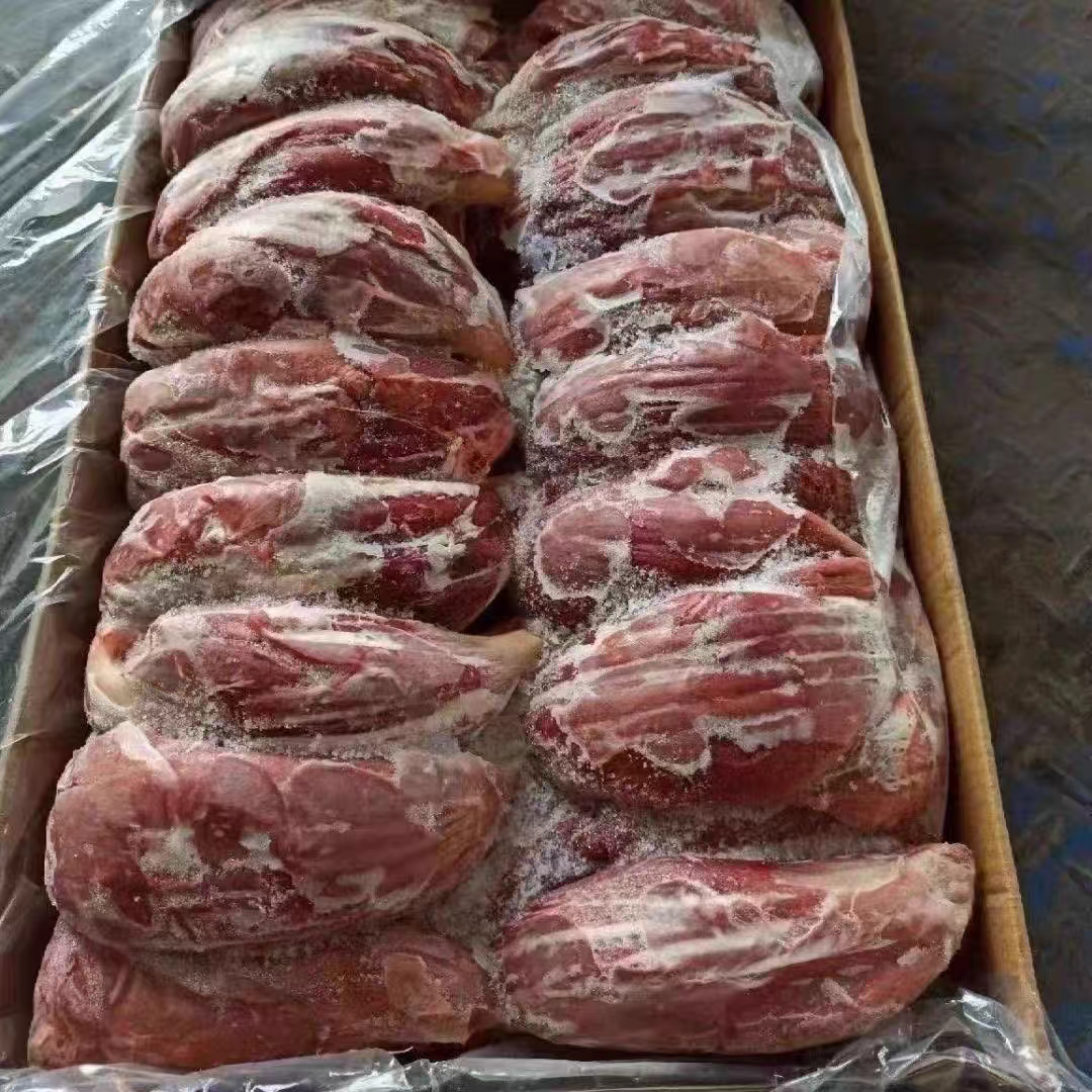 新鲜冷冻整个腱子大后腱龟腱50斤商用腿肉卤肉店腿肉25斤猪腱