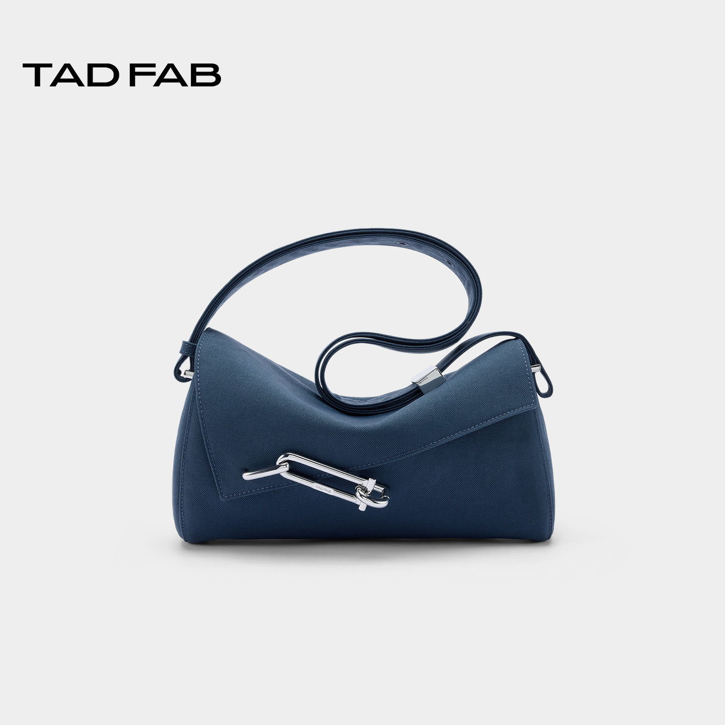 tadfab锁扣帆布软盒腋下包
