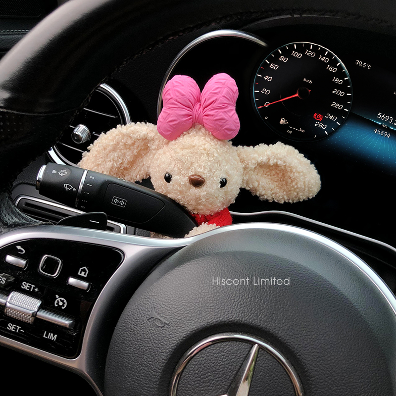 可爱长耳兔汽车怀挡装饰摆件