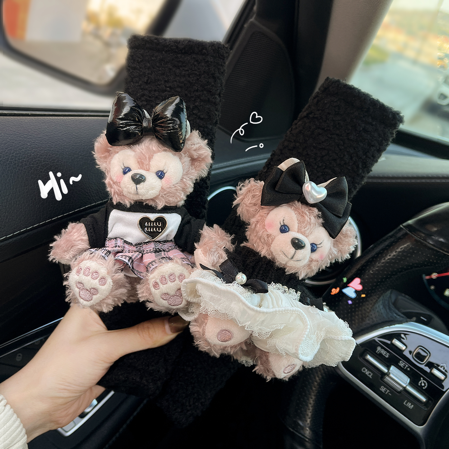 闺蜜礼物~可爱玫玫安全带保护套