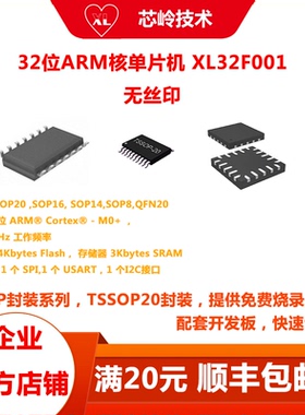 32位ARM M0+核单片机 XL32F001 多种封装 高性能 支持方案开发