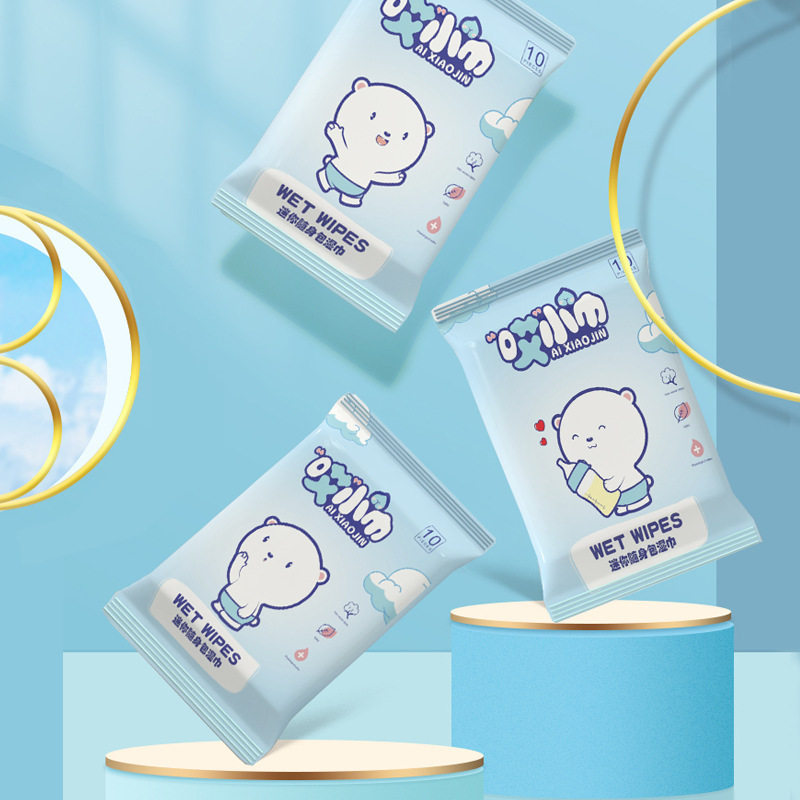 便携一次性清洁手口湿巾婴儿湿纸常规湿巾
