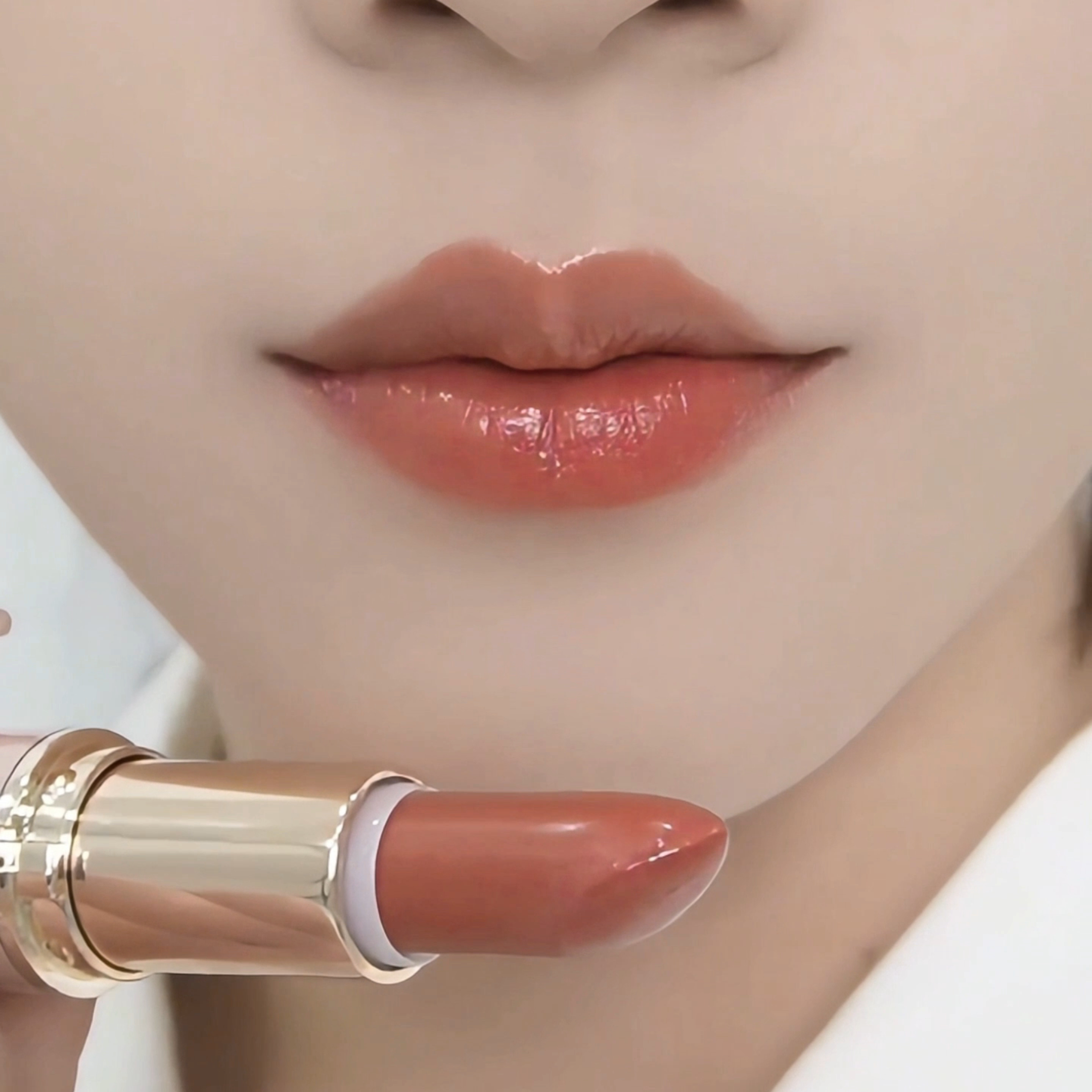 明星同款】玫瑰精纯不掉色口红官方旗舰紧致淡纹低饱和裸色低饱和