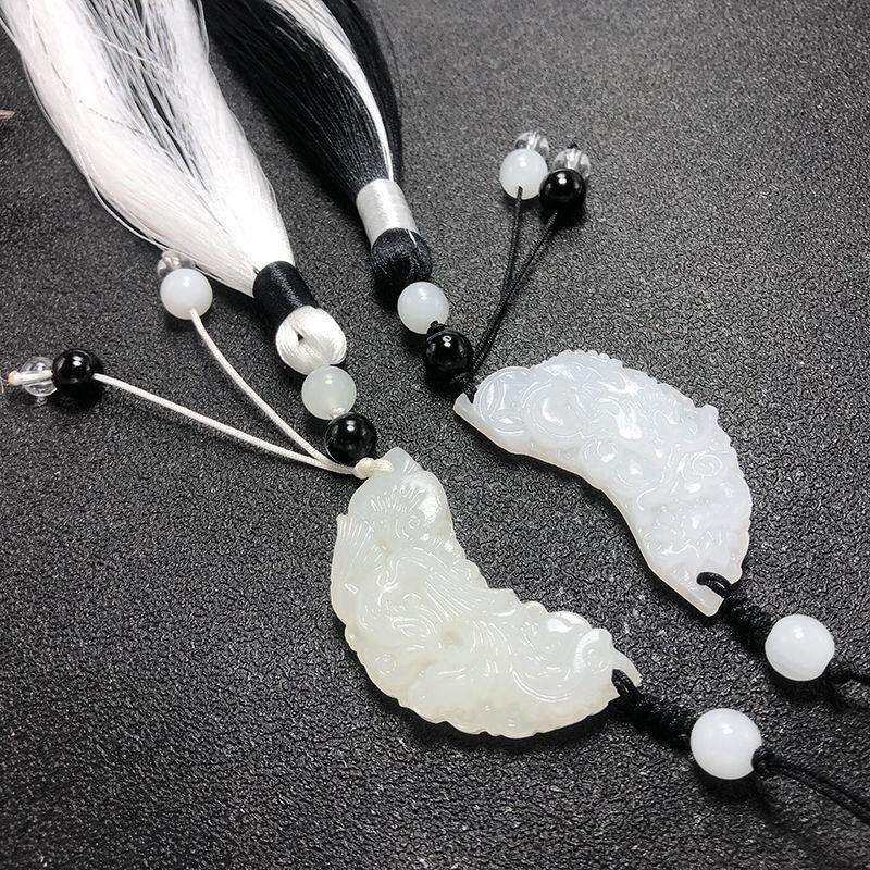 古风小物件古风玉佩宫涤龙凤佩对佩流苏挂件禁步腰佩汉服压裙坠扇