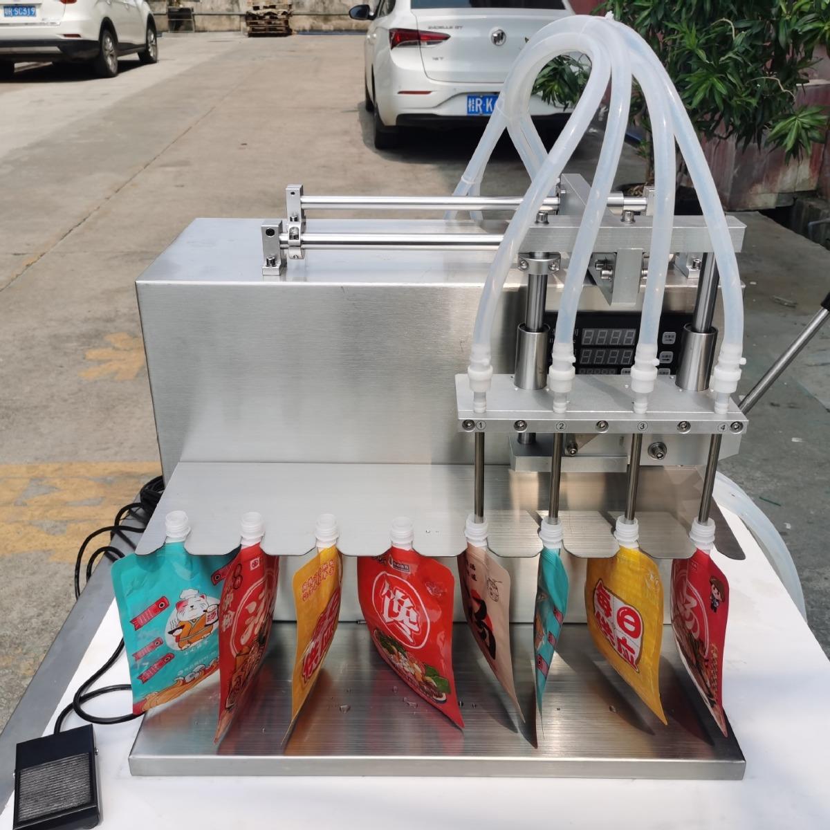 豆奶牛自JQP立袋精油塑料玻半璃奶瓶液体自动灌瓶装机