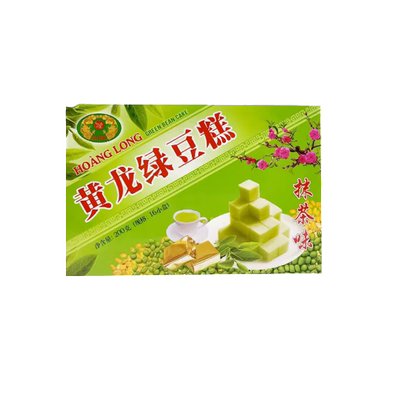 越南进口黄龙绿豆糕原味椰子味抹茶味糕点下午茶零食传统糕点200g