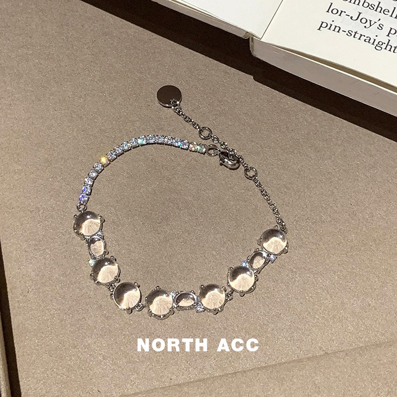 NORTHACC甜美古法高级感简约琉璃清梦璀璨夺目透明珠女手链小众