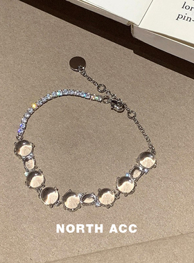 NORTHACC甜美古法高级感简约琉璃清梦璀璨夺目透明珠女手链小众