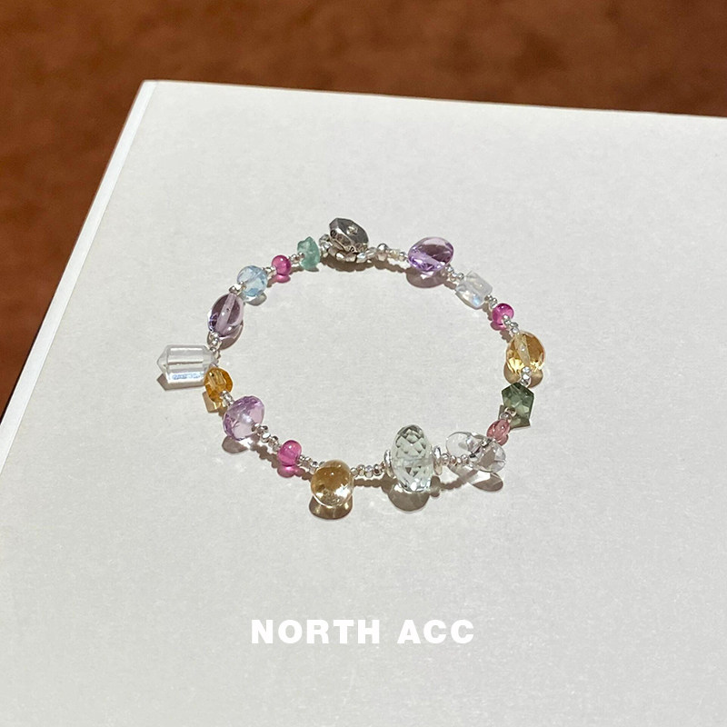 NORTHACC新中式紫水晶黄水晶绿紫晶手链女转运手串小众设计
