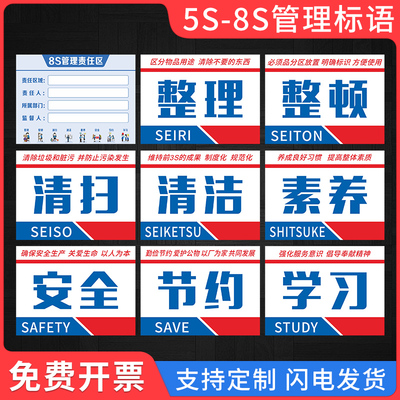 5S6S7S8S责任区管理标语