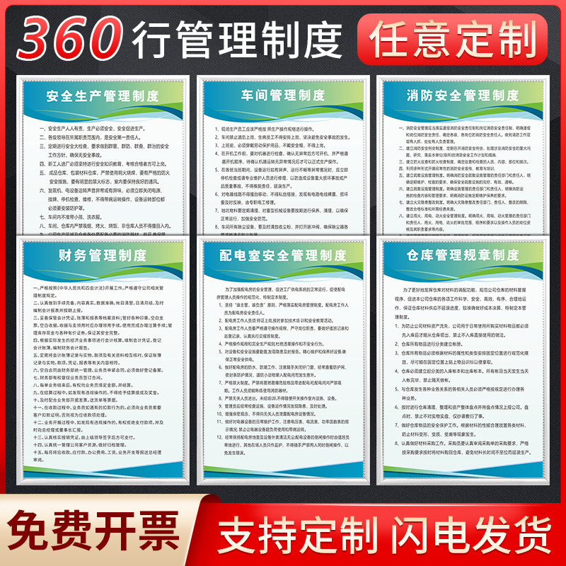 各行业安全消防管理制度