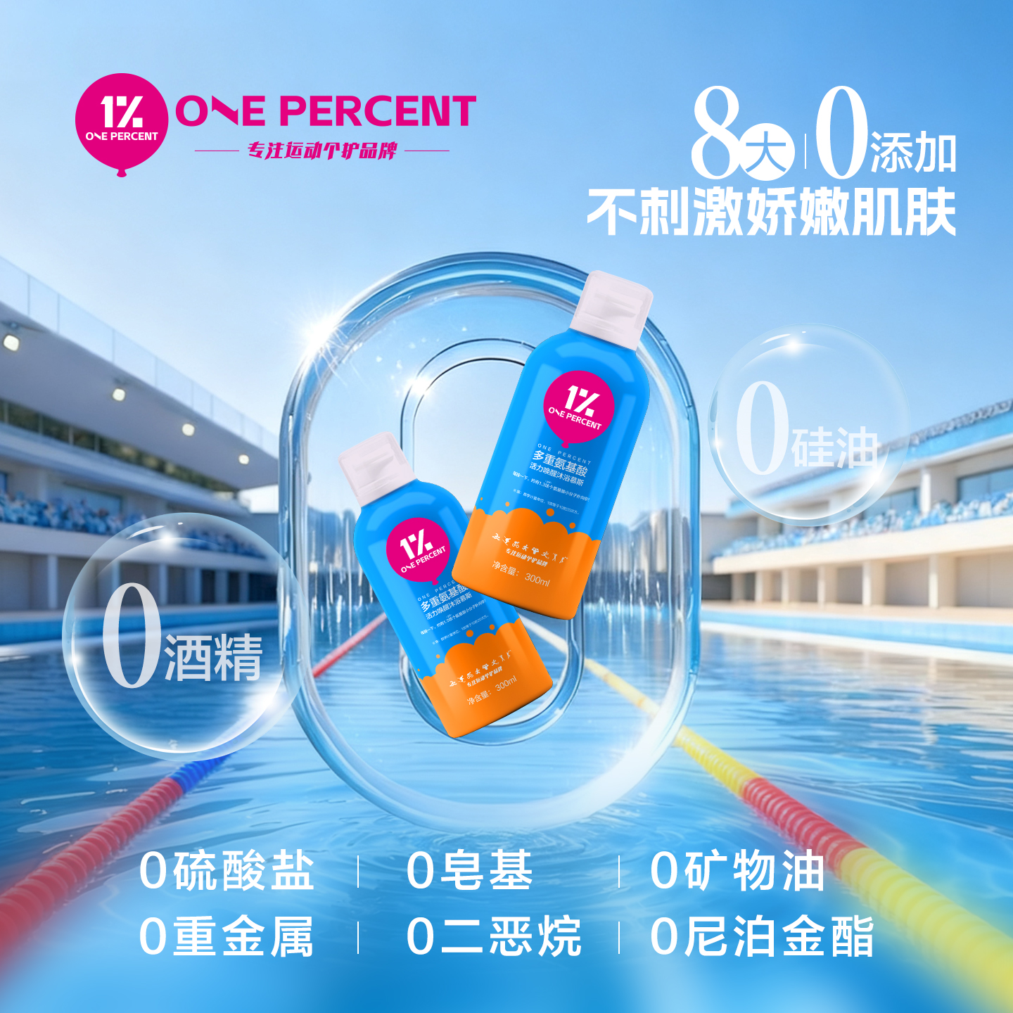 ONEPERCENT清爽去氯多重氨基酸