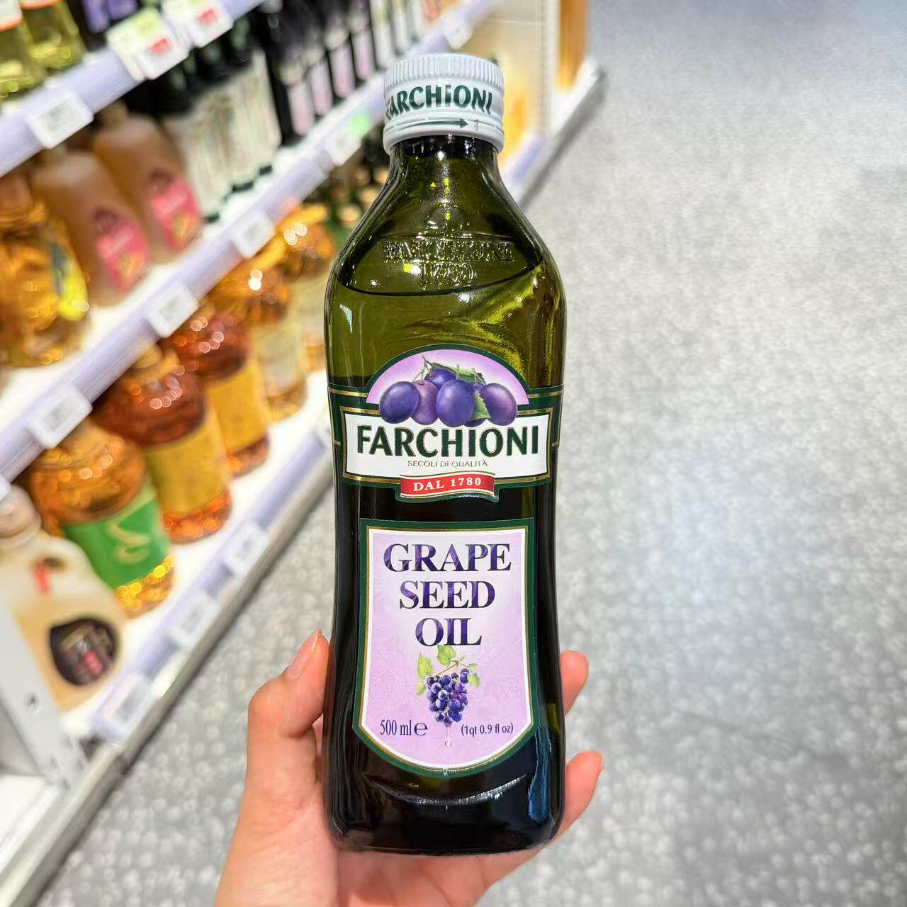 ole超市意大利进口福奇葡萄籽油500ml