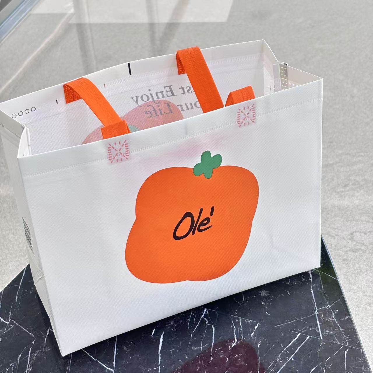ole超市小号无纺布袋3个