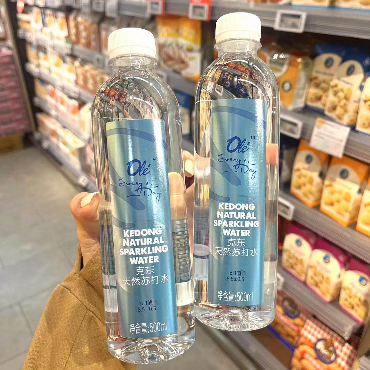 ole克东天然苏打水碱性水500ml