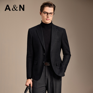 外套 AntonNeal全天然面料轻奢简约西服男秋单西装 苎麻&长绒棉