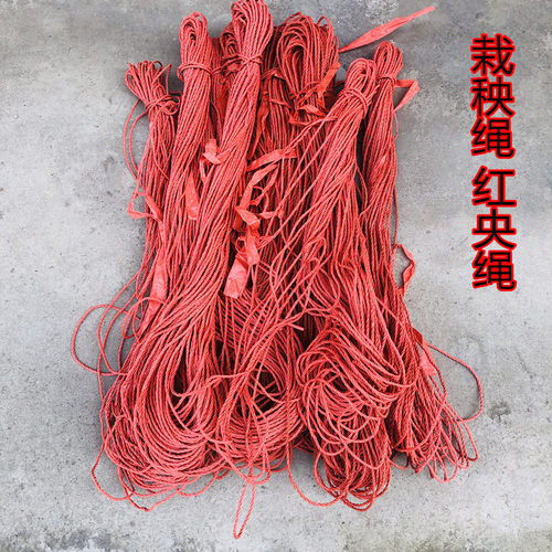 PP材质工程线栽秧绳塑料细绳红色秧绳细胶绳