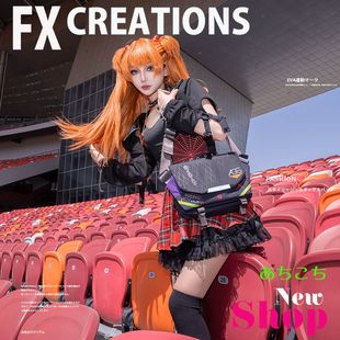 EVA新世纪福音战士联名周边男单肩斜跨包新款潮流轻便户外单肩包