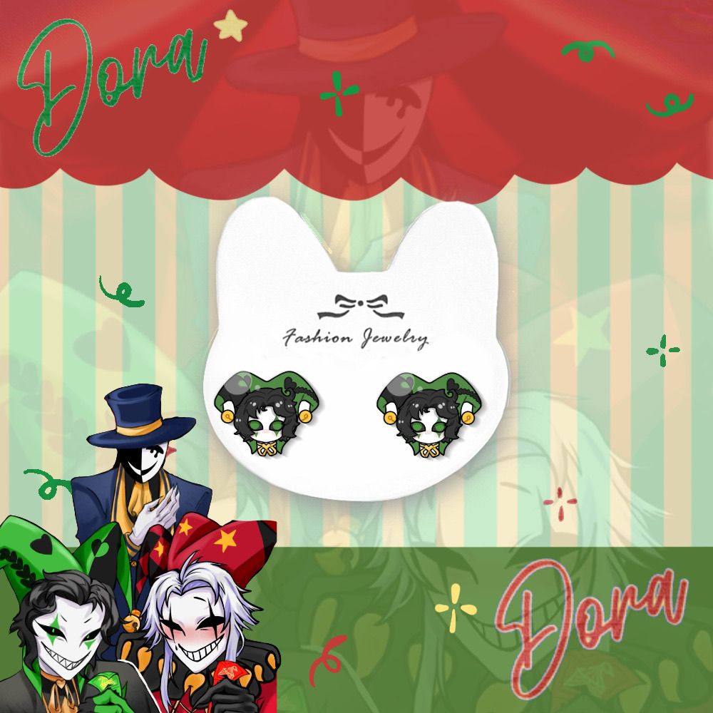 怪诞马戏团怪胎马戏团周边925银针耳钉无需耳洞耳夹pierrot 创意,模玩/动漫/周边/娃圈三坑/桌游,动漫挂件/文具,淘宝优惠券,粉丝福利购,淘宝优惠卷