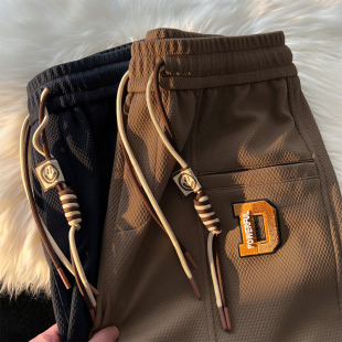 学生高街宽松束脚运动灯笼卫裤 子男女春季 ins潮 300斤休闲裤 特大码