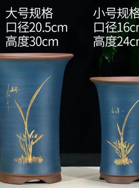 客厅花盆、兰草透气专用盆、紫砂花盆、花盆处理清仓陶瓷花盆包邮