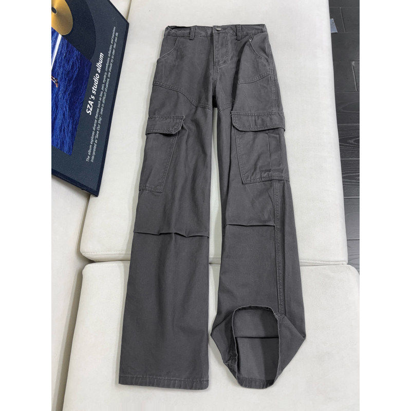 直筒洗褪多口袋工装休闲牛仔裤cleanfit男女2026新款美式高街长裤,男装,牛仔裤,淘宝优惠券,粉丝福利购,淘宝优惠卷