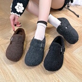 保暖勃肯棉鞋 复古增高勃肯鞋 2025新款 保暖女鞋 冬季 加绒加厚勃肯鞋