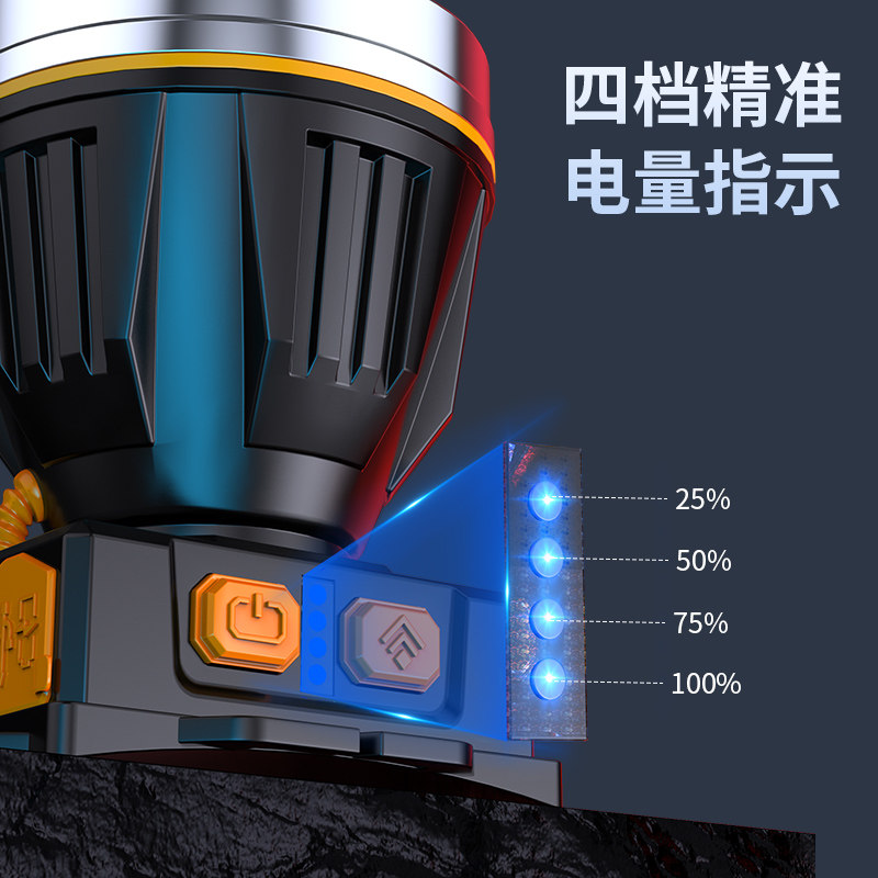 强光头灯充电超亮头戴式