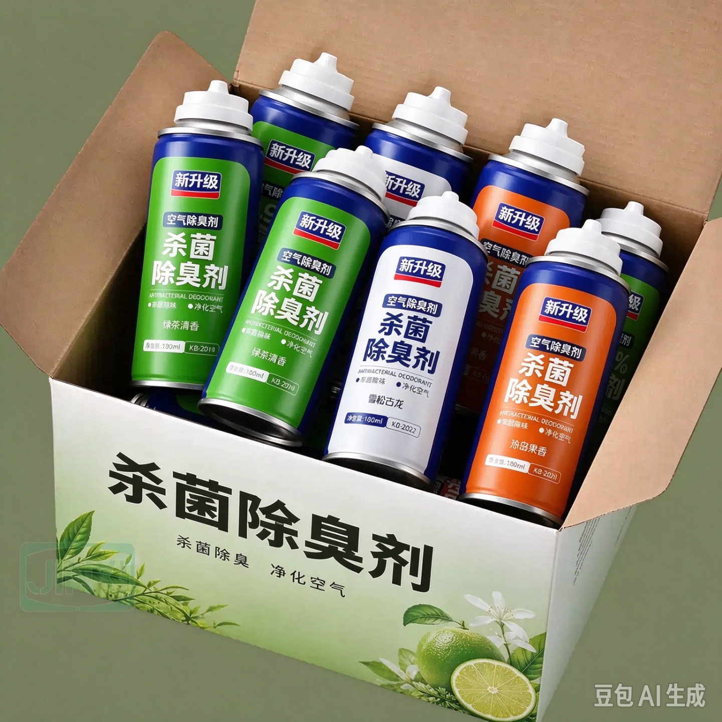 车内杀菌除臭剂汽车消毒杀菌空气清新剂除异味除臭除醛留香喷雾剂