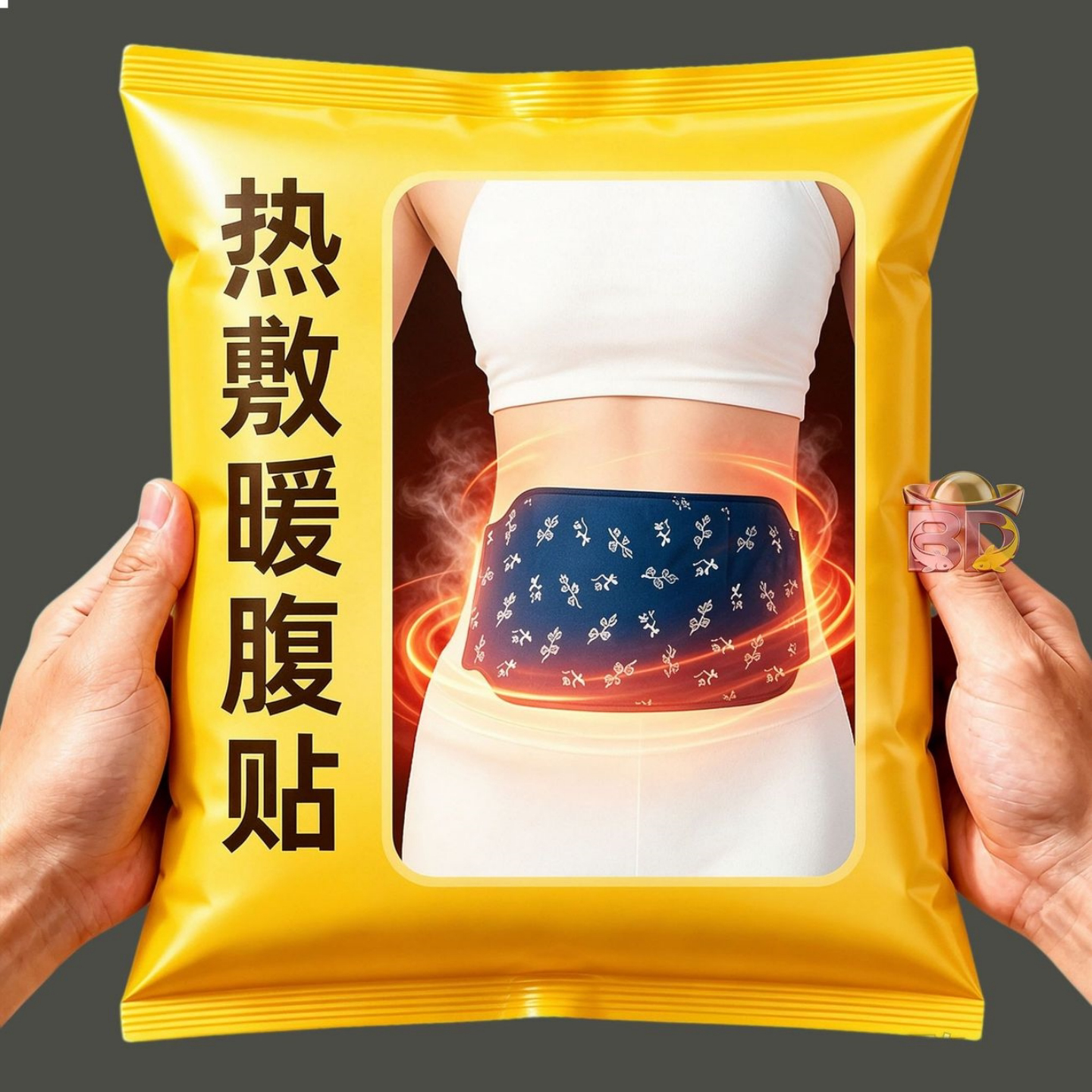 艾草暖腰带艾灸贴腹部热敷暖腹贴护腰自发热姨妈暖宫腰腹宫寒腰部