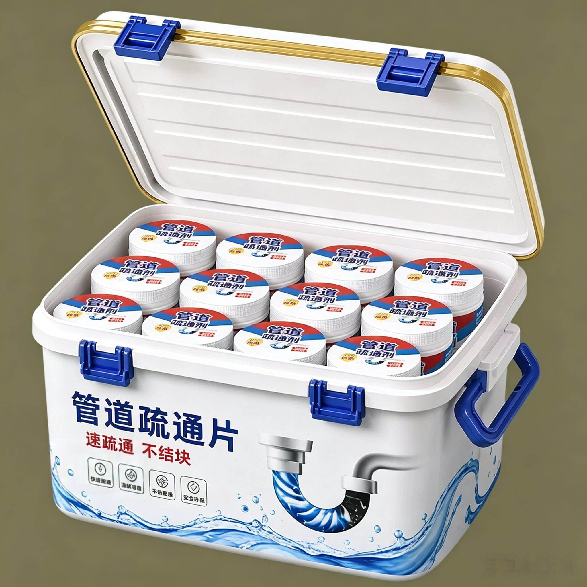 下水道除臭剂异味厕所泡腾片下水管道防臭清洁疏通管道去味返臭