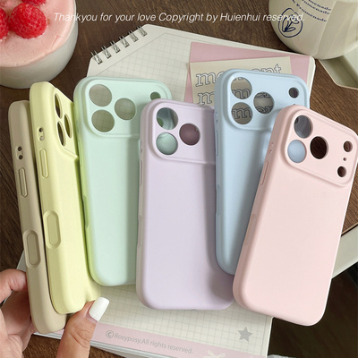 适用苹果17promax手机壳ins风创意简约iphone17液态硅胶防摔保护套全包16pro高级感新款15女情侣14超好看13