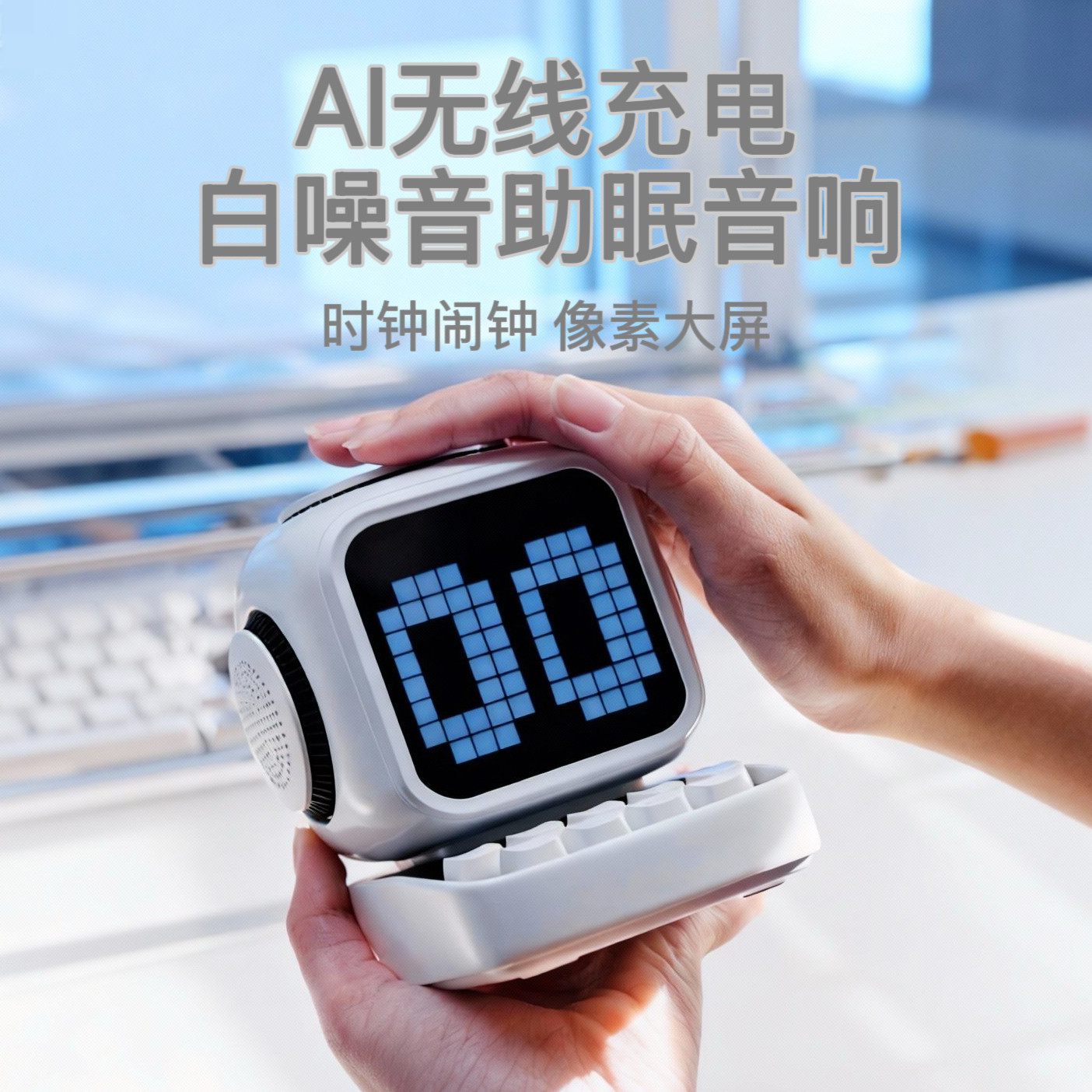 无线充电器磁吸式蓝牙音响适用苹果iPhone17ProMax华为Mate80白噪音助眠高音质迷你小音箱桌面复古创意礼物,3C数码配件,手机充电器,淘宝优惠券,粉丝福利购,淘宝优惠卷