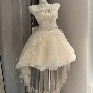 生日小禮裙輕禮服高級星空細閃公主裙禮服裙Lolita連衣裙 大全套