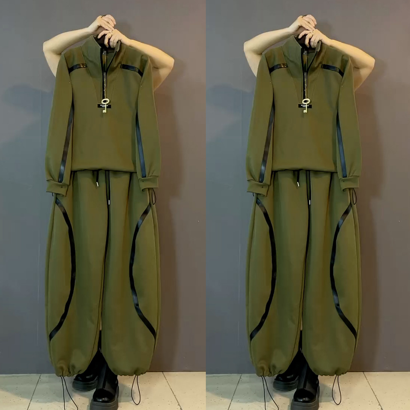 胖妹妹2026春季时尚ins遮肉两件套时尚高级感气质裤子套装宽松潮,女装/女士精品,大码套装,淘宝优惠券,粉丝福利购,淘宝优惠卷