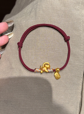 本命年小金马福牌手链女款2025新