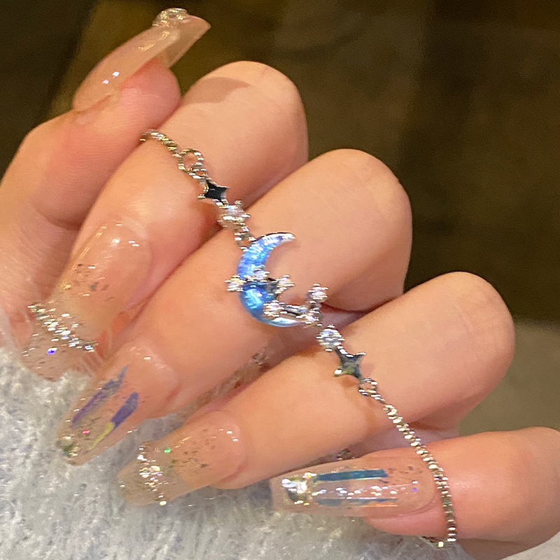 蓝月亮星光手链女梦幻唯美